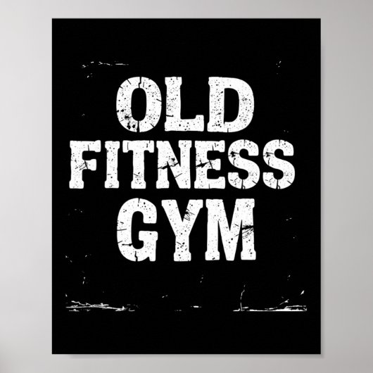 Old Fitness Gym Poster (Voorkant)