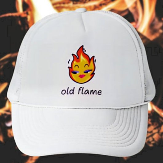 Old Flame Trucker Hat – Fiery Vrouwelijke Stijl Pet