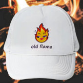 Old Flame Trucker Hat – Fiery Vrouwelijke Stijl Trucker Pet