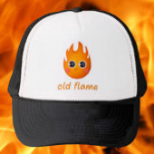 Old Flame Trucker Hat – Schattige Punny Flame Desi Trucker Pet