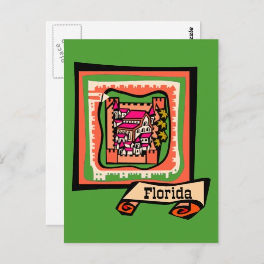 Old Florida Briefkaart (Voorkant / Achterkant)