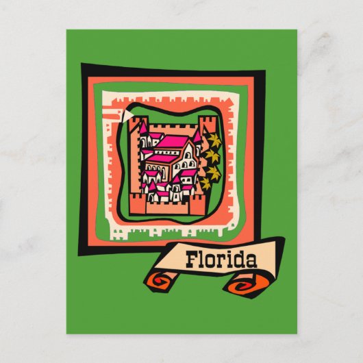 Old Florida Briefkaart (Voorkant)