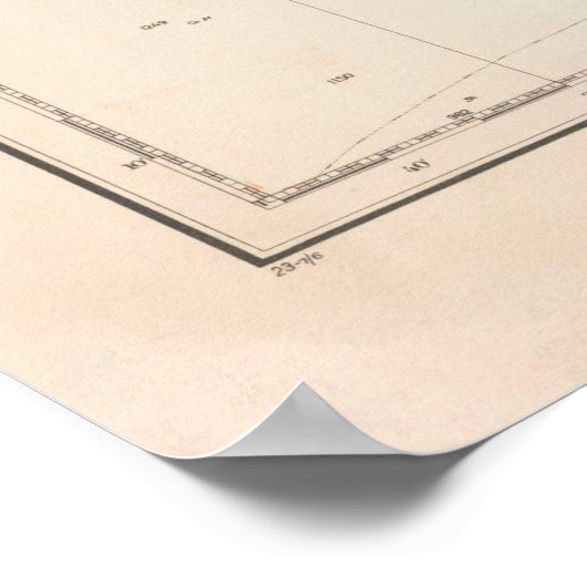 Old Florida & Cuban Coast Map (1923) Poster (Hoek)