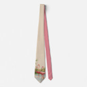 Old Florida flamingo necktie Stropdas (Voorkant)