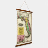 Old Florida Map Hangend Wandkleed (Gebogen)