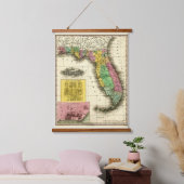 Old Florida Map Hangend Wandkleed (Slaapkamer)
