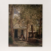  Old Florida rustieke houten huisje Legpuzzel (Verticaal)