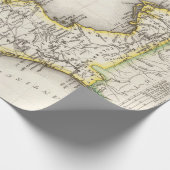 Old Florida & Tallahassee Map (1845)  Sunsh Cadeaupapier (Hoek)