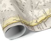 Old Florida & Tallahassee Map (1845)  Sunsh Cadeaupapier (Rol Hoek)