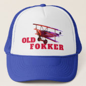 "Old Fokker" met Fokker Triplane Trucker Pet (Voorkant)