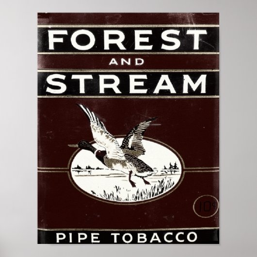 Old Forest and Stream Pipe Tobacco Poster (Voorkant)