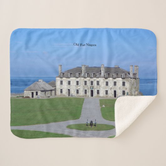 Old Fort Niagara Barracks sherpa blanket Deken (Voorkant (horizontaal))
