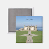 Old Fort Niagara Barracks square magnet (Voorkant / Achterkant)