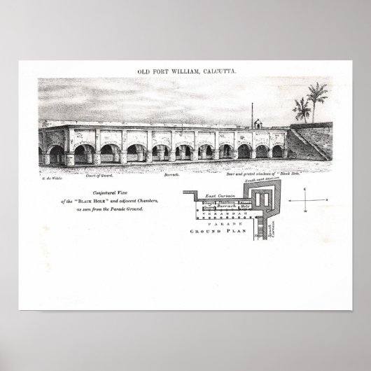 Old Fort William, Calcutta Poster (Voorkant)