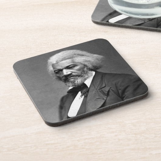 Old Fr3d3rick Bailey Douglas Afro-Amerikaanse held Bier Onderzetter (Linkerzijde)