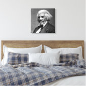 Old Fr3d3rick Bailey Douglas Afro-Amerikaanse held Canvas Afdruk (Insitu (Slaapkamer))