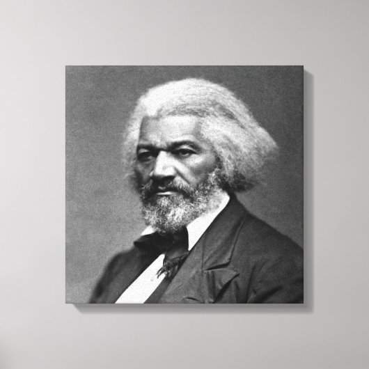 Old Fr3d3rick Bailey Douglas Afro-Amerikaanse held Canvas Afdruk (Voorkant)