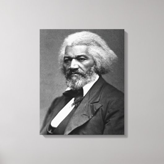 Old Fr3d3rick Bailey Douglas Afro-Amerikaanse held Canvas Afdruk (Voorkant)