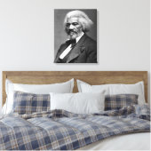 Old Fr3d3rick Bailey Douglas Afro-Amerikaanse held Canvas Afdruk (Insitu (Slaapkamer))