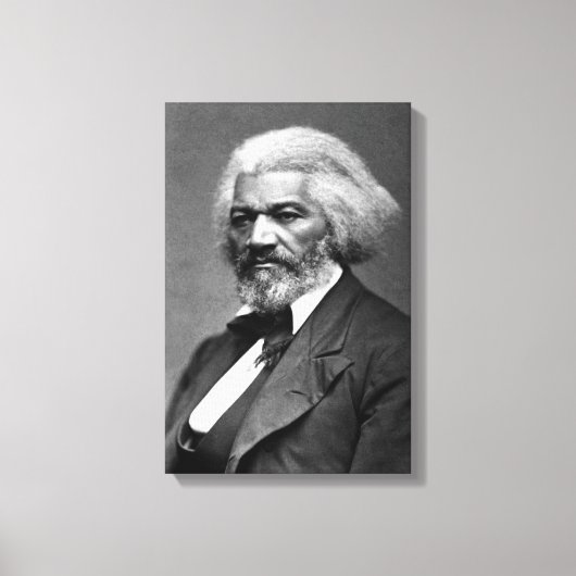 Old Fr3d3rick Bailey Douglas Afro-Amerikaanse held Canvas Afdruk (Voorkant)