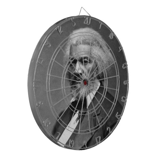 Old Fr3d3rick Bailey Douglas Afro-Amerikaanse held Dartbord (Voorkant Links)