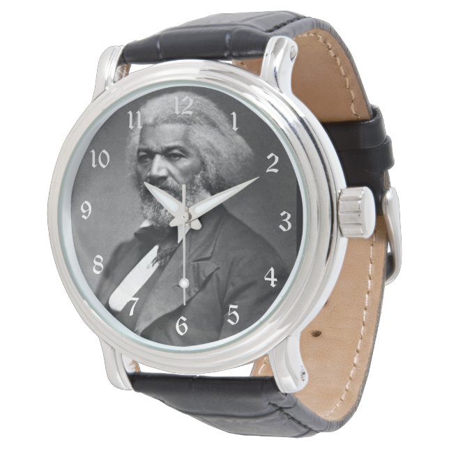 Old Fr3d3rick Bailey Douglas Afro-Amerikaanse held Horloge (Gekanteld)