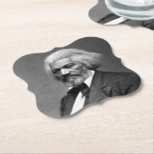 Old Fr3d3rick Bailey Douglas Afro-Amerikaanse held Kartonnen Onderzetters (Gekanteld)