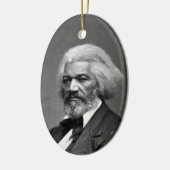 Old Fr3d3rick Bailey Douglas Afro-Amerikaanse held Keramisch Ornament (Links)