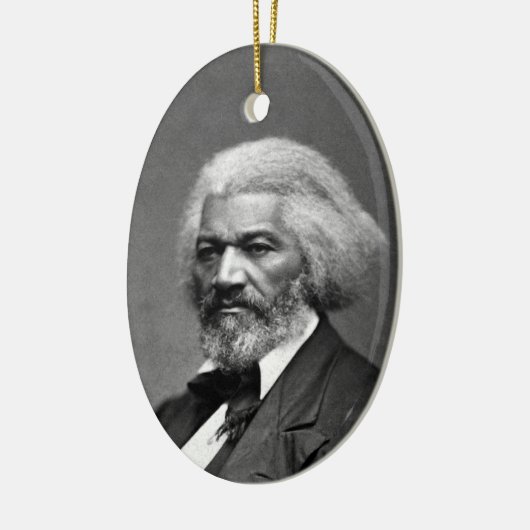 Old Fr3d3rick Bailey Douglas Afro-Amerikaanse held Keramisch Ornament (Links)