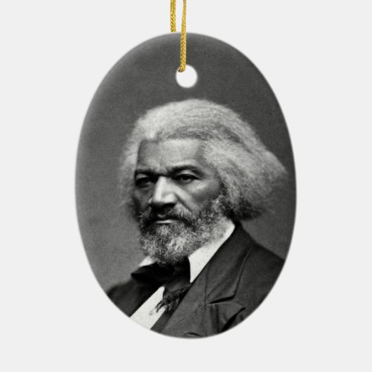 Old Fr3d3rick Bailey Douglas Afro-Amerikaanse held Keramisch Ornament (Achterkant)