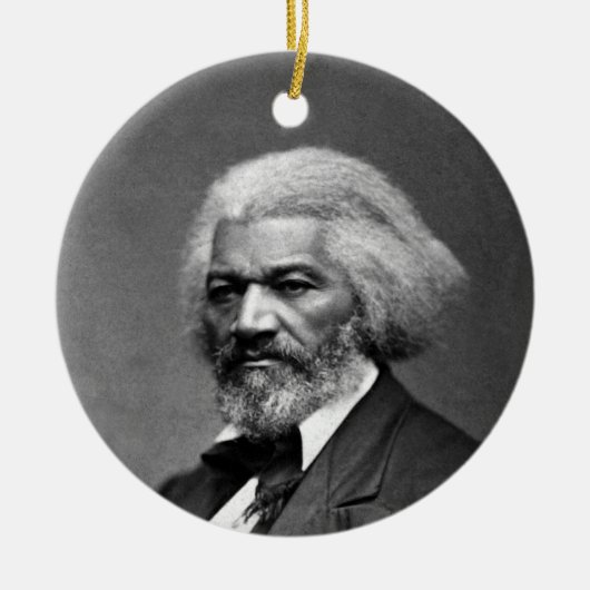 Old Fr3d3rick Bailey Douglas Afro-Amerikaanse held Keramisch Ornament (Voorkant)