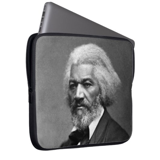 Old Fr3d3rick Bailey Douglas Afro-Amerikaanse held Laptop Sleeve (Voorkant Rechts)