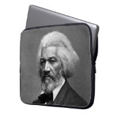 Old Fr3d3rick Bailey Douglas Afro-Amerikaanse held Laptop Sleeve (Voorkant Links)