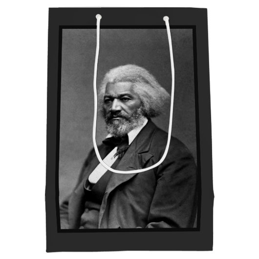 Old Fr3d3rick Bailey Douglas Afro-Amerikaanse held Medium Cadeauzakje (Achterkant)