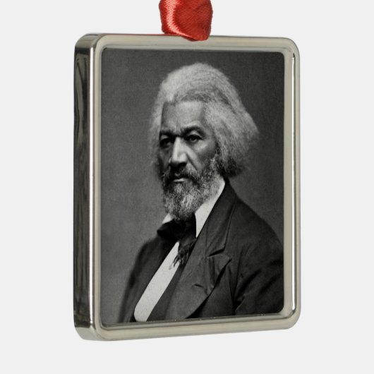 Old Fr3d3rick Bailey Douglas Afro-Amerikaanse held Metalen Ornament (Rechts)