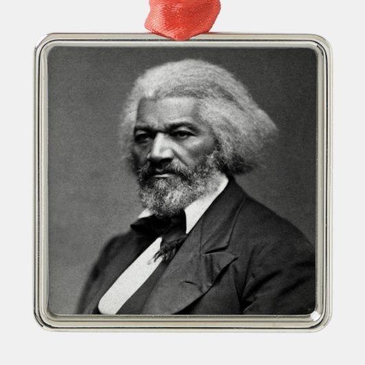 Old Fr3d3rick Bailey Douglas Afro-Amerikaanse held Metalen Ornament (Voorkant)