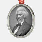 Old Fr3d3rick Bailey Douglas Afro-Amerikaanse held Metalen Ornament (Links)