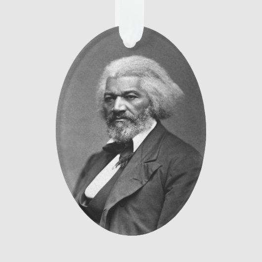 Old Fr3d3rick Bailey Douglas Afro-Amerikaanse held Ornament (voorkant)