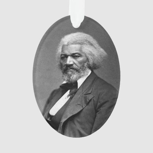 Old Fr3d3rick Bailey Douglas Afro-Amerikaanse held Ornament (achterkant)