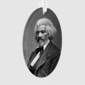 Old Fr3d3rick Bailey Douglas Afro-Amerikaanse held Ornament (voorkant)