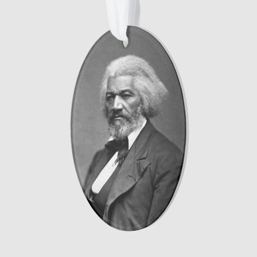 Old Fr3d3rick Bailey Douglas Afro-Amerikaanse held Ornament (voorkant)