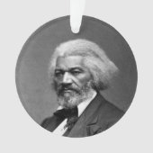 Old Fr3d3rick Bailey Douglas Afro-Amerikaanse held Ornament (voorkant)