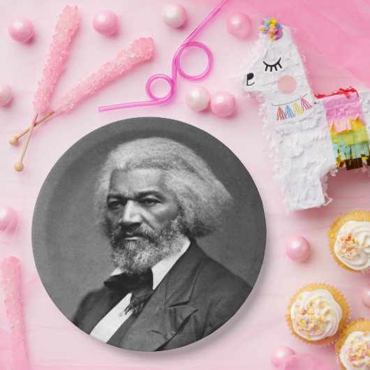 Old Fr3d3rick Bailey Douglas Afro-Amerikaanse held Papieren Bordje (Feest)