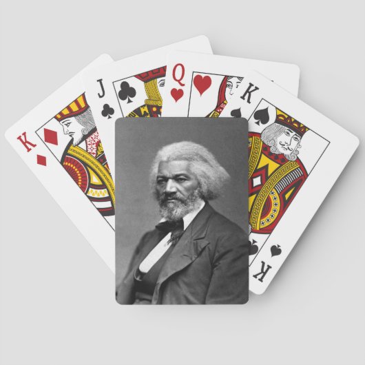 Old Fr3d3rick Bailey Douglas Afro-Amerikaanse held Pokerkaarten (Achterkant)