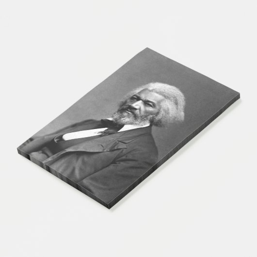Old Fr3d3rick Bailey Douglas Afro-Amerikaanse held Post-it® Notes (Schuin)