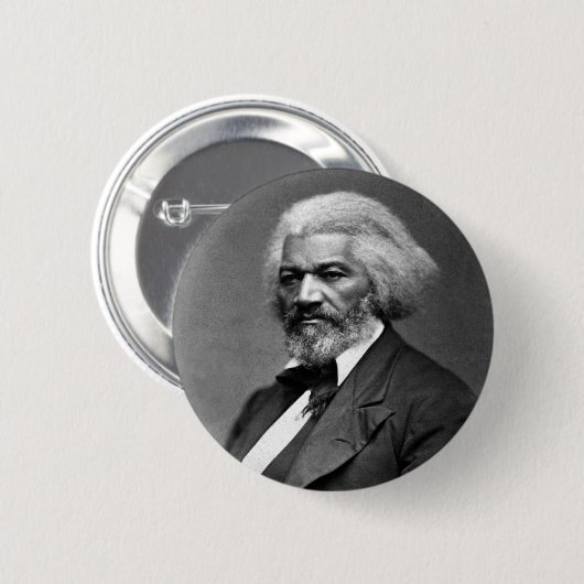 Old Fr3d3rick Bailey Douglas Afro-Amerikaanse held Ronde Button 5,7 Cm (Voorkant /achterkant)