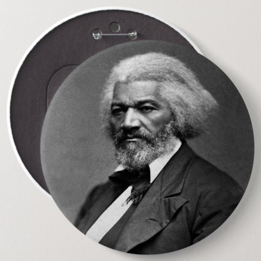 Old Fr3d3rick Bailey Douglas Afro-Amerikaanse held Ronde Button 6,0 Cm (Voorkant /achterkant)