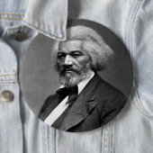 Old Fr3d3rick Bailey Douglas Afro-Amerikaanse held Ronde Button 6,0 Cm (In situ)