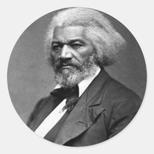 Old Fr3d3rick Bailey Douglas Afro-Amerikaanse held Ronde Sticker