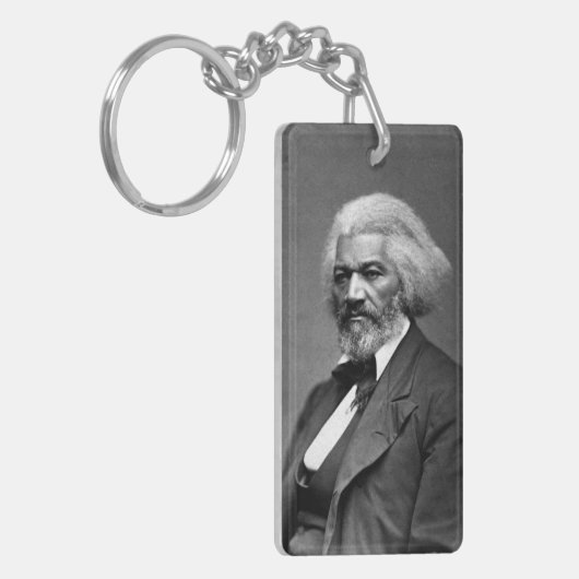 Old Fr3d3rick Bailey Douglas Afro-Amerikaanse held Sleutelhanger (Voorkant Links)